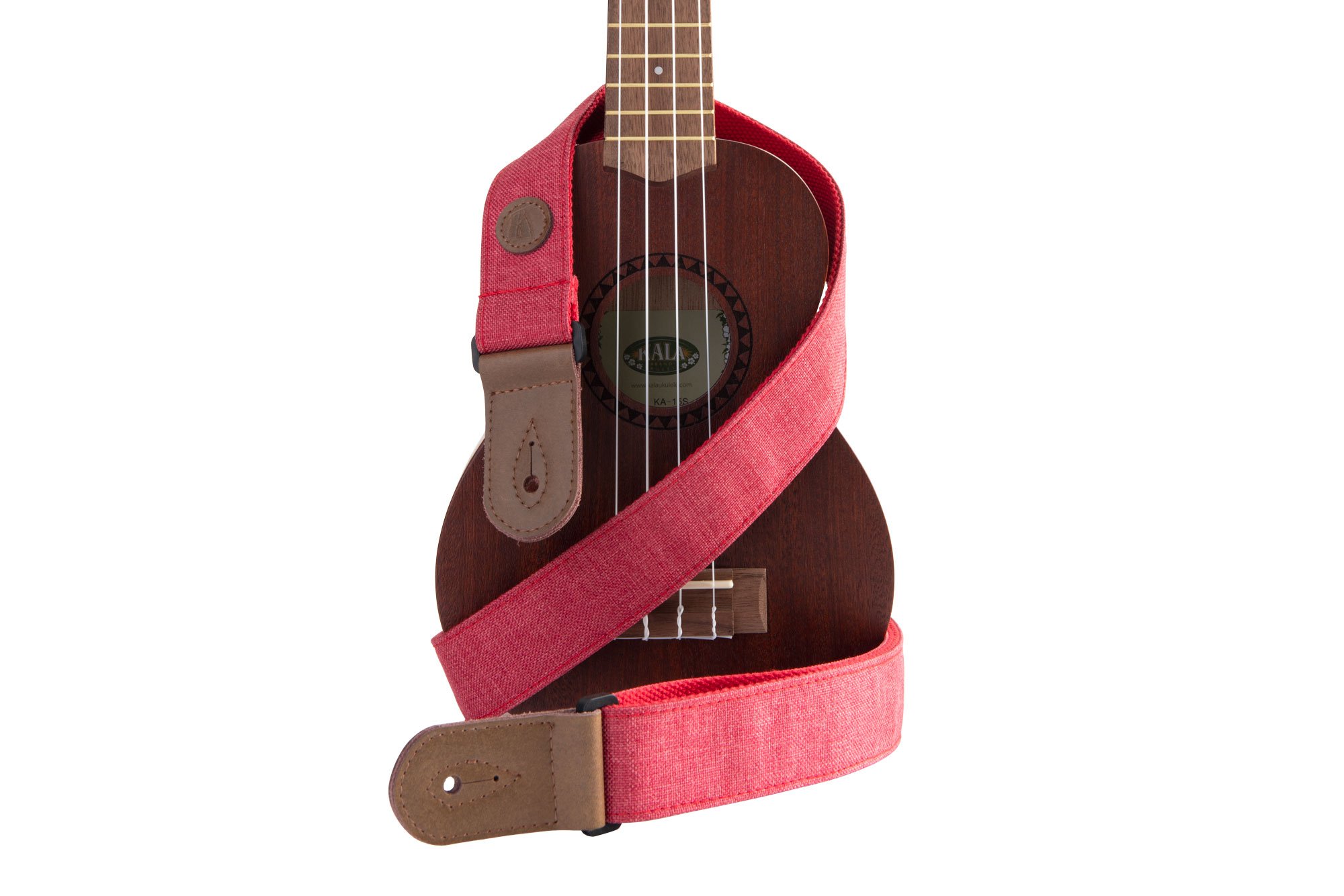 Kala Sonoma Coast Ukulele Strap - Russian River Red