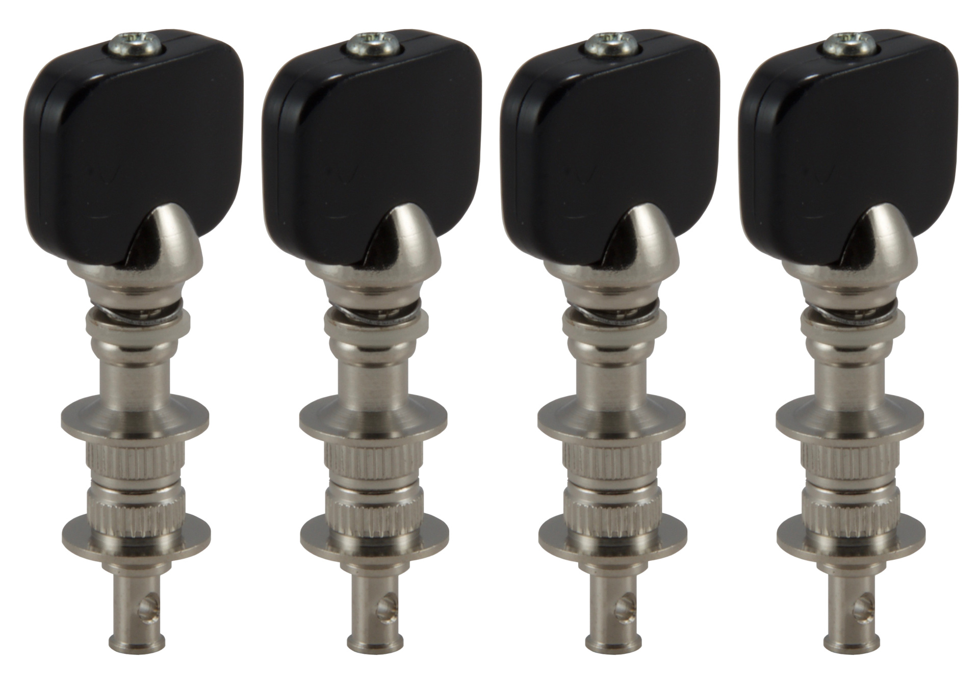 Grover 870 Sta-Tite Dulcimer Pegs with Black Button - 4 pcs. - Nickel