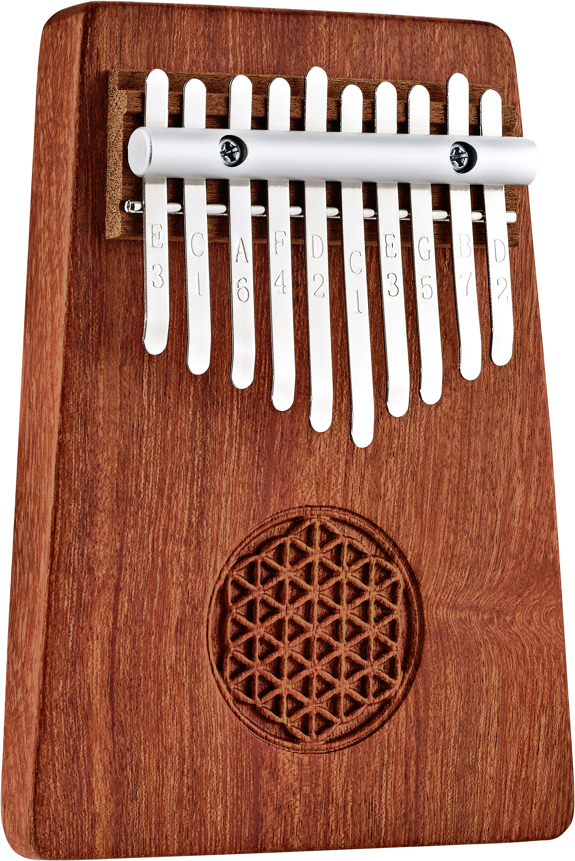 MEINL KL1002FOL Sonic Energy Solid "Flower of Life" Kalimba, 10 Töne