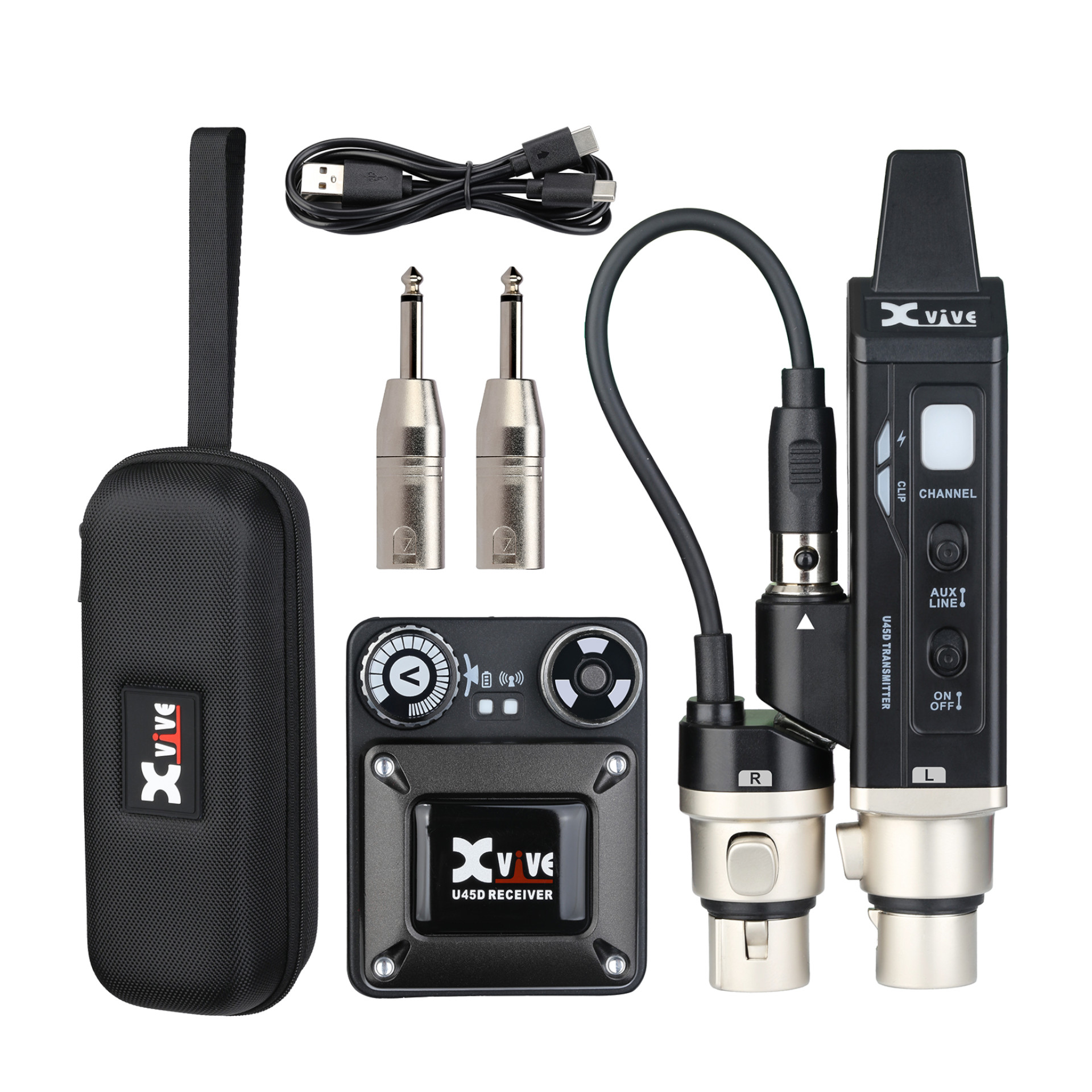 XVive U45D Stereo In-Ear Monitor Wireless System, 5.8 GHz