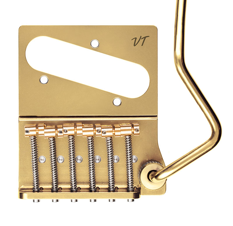 VegaTrem VT2ND Teletrem Modern “No Drill” (VT2NDMD-GD-w/oL) - Gold