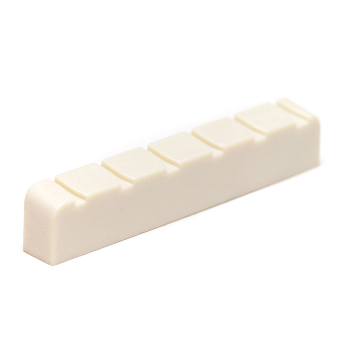 NuBone LC-6220-10 - Classical Guitar Nut, Flat, Slotted, 2 long  - Luthier's Pack, 10 pcs.