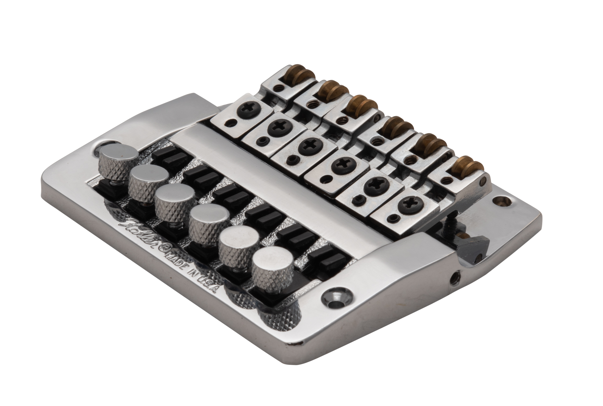 Kahler 3300 - Fixed Bridge (Fine Tuning, Brass Saddles) - Chrome