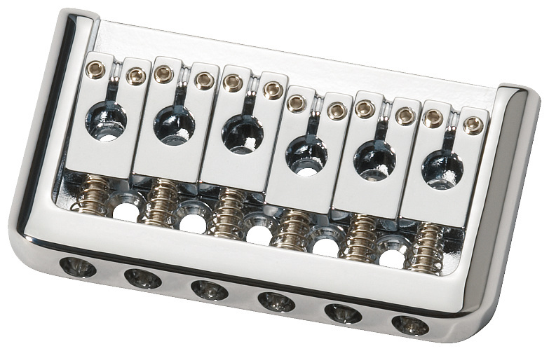 Framus Parts - 1-Piece Guitar Bridge, 6-String - Chrome