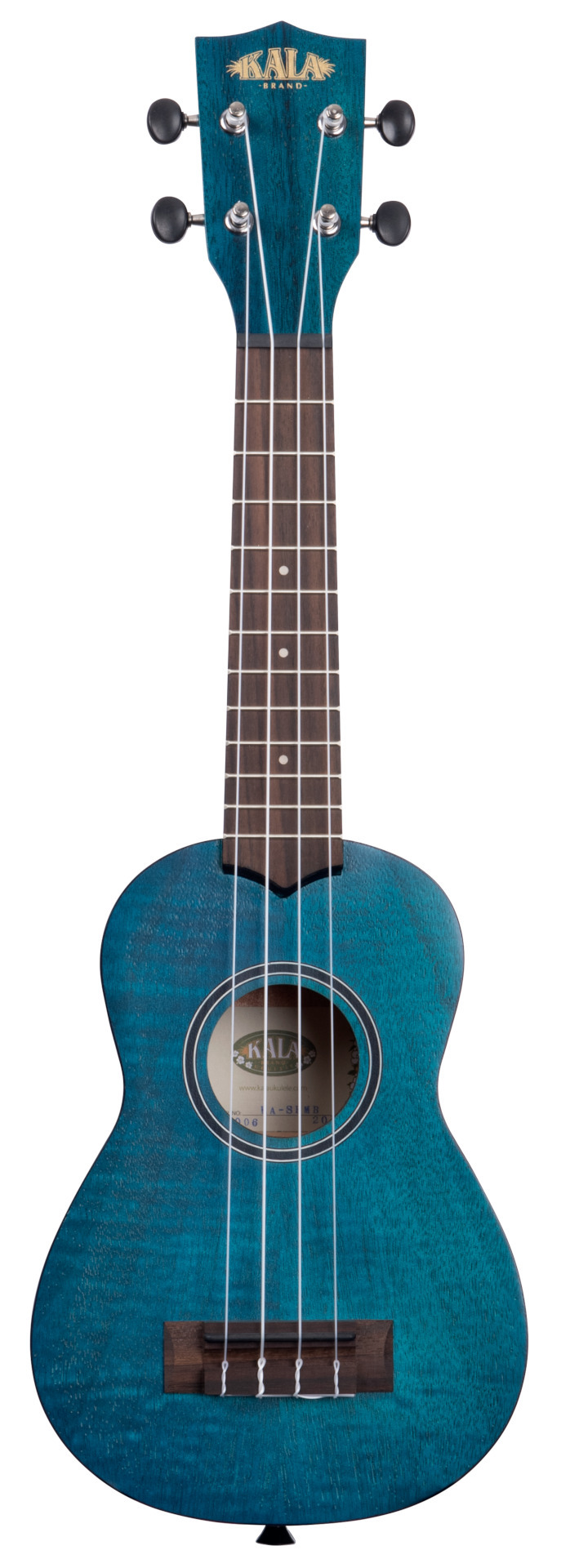 KALA KA-SEMB - Blue Exotic Mahogany Soprano Ukulele, with Bag (UB-S)