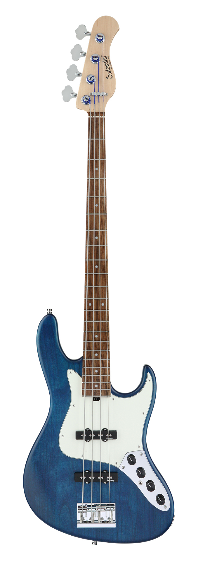 Sadowsky MetroLine 22-Fret Will Lee Artist Line Bass, Red Alder Body, Morado Fingerboard, 4-String - Ocean Blue Transparent Satin