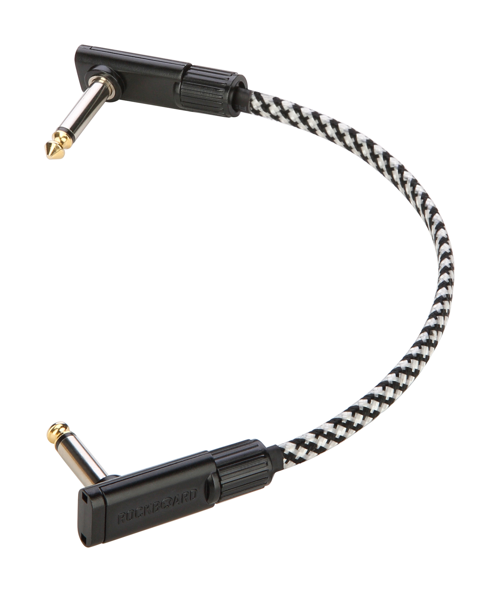 RockBoard Salt&Pepper Tweed Series Flat Patch Cable - 20 cm / 7 7/8"