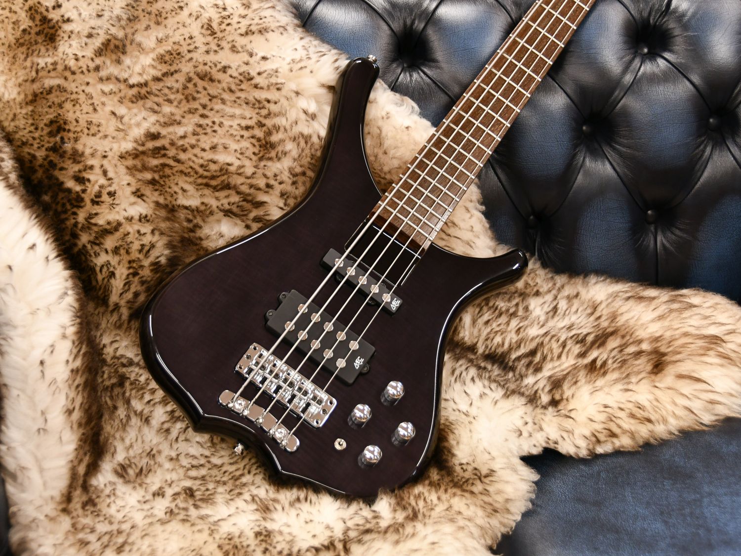Warwick RockBass Infinity 5-String E-Bass, Nirvana Black inkl. Gigbag
