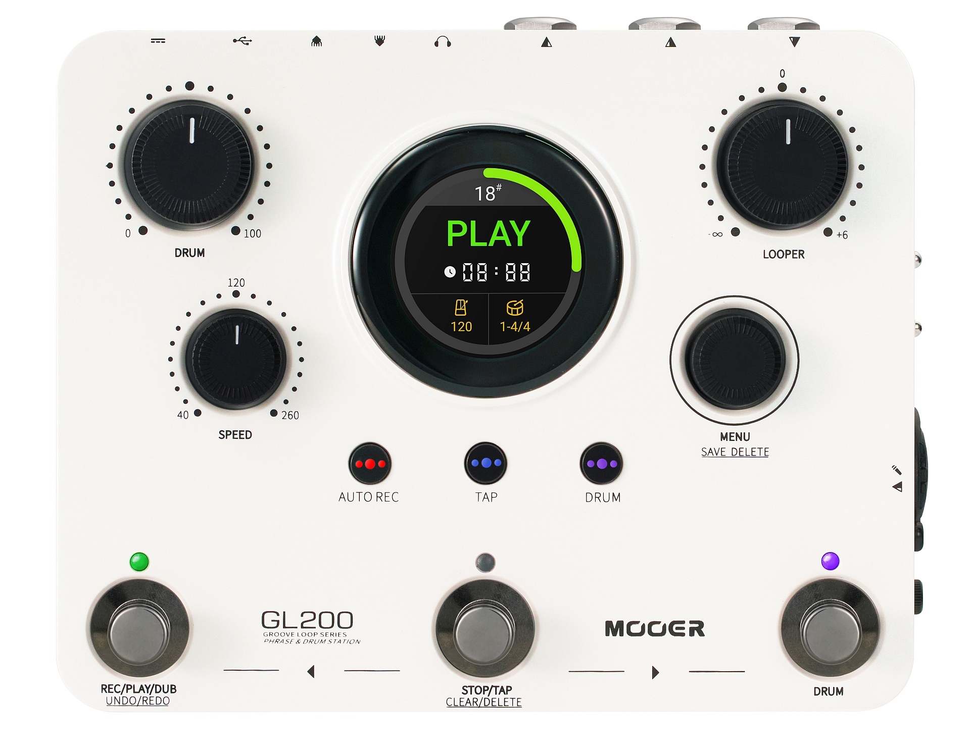 Mooer GL200 Groove Loop Series Phrase and Drum Station