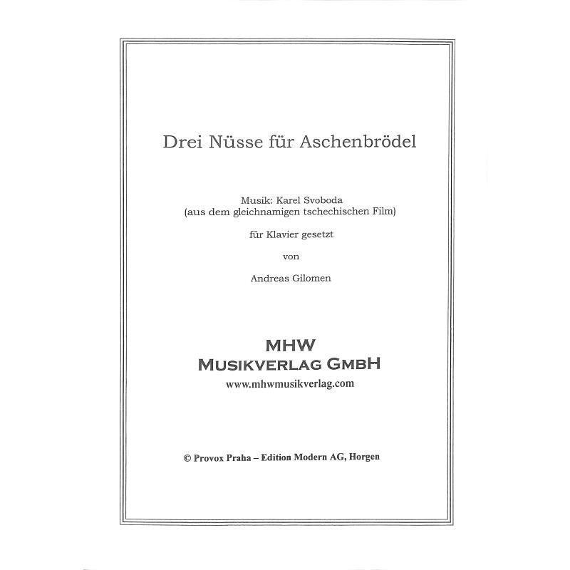 Karel Svoboda: Drei Nüsse für Aschenbrödel - Klavier Noten