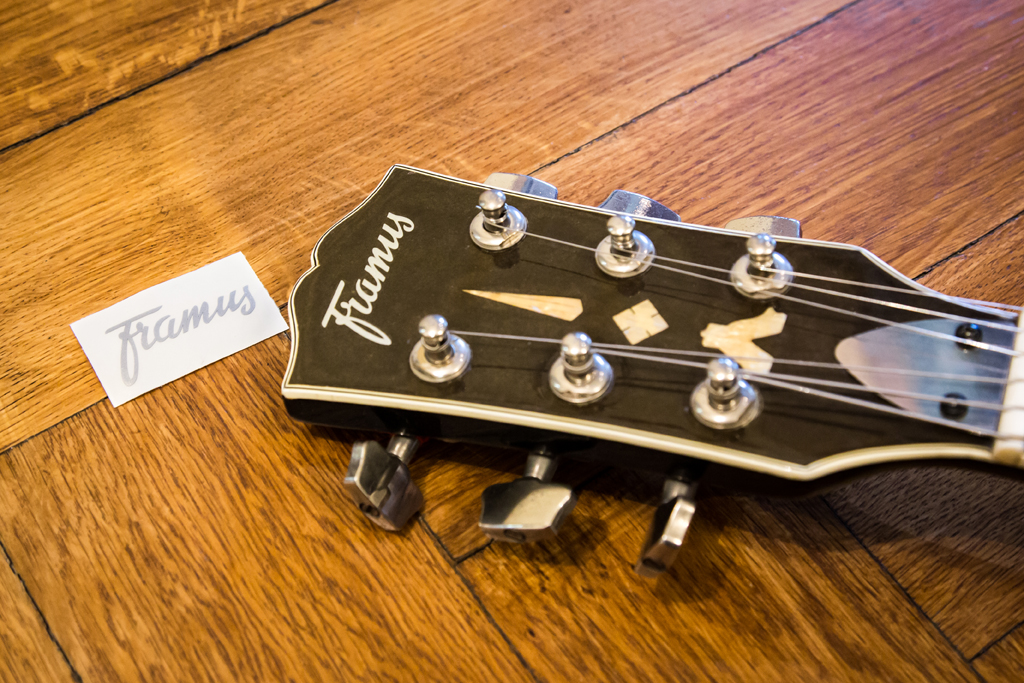 Framus Vintage Parts - Headstock Logo Decal, Silver