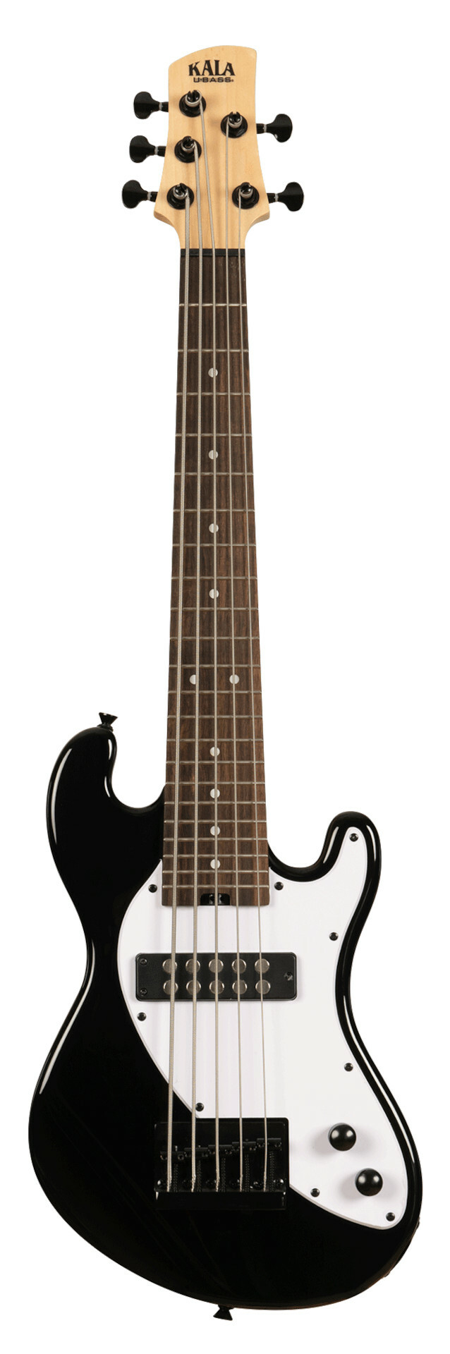 U-Bass Solid Body 5-String, Fretted - Jet Black with Bag