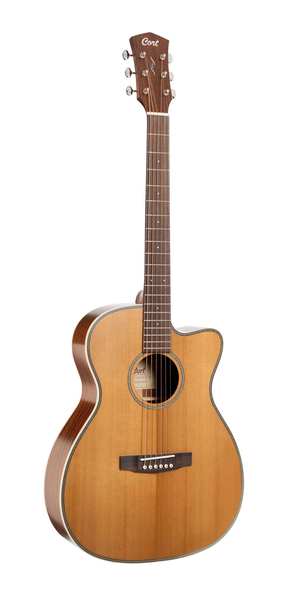 CORT Westerngitarre Essence OC4, Natur Semi Gloss, Preamp