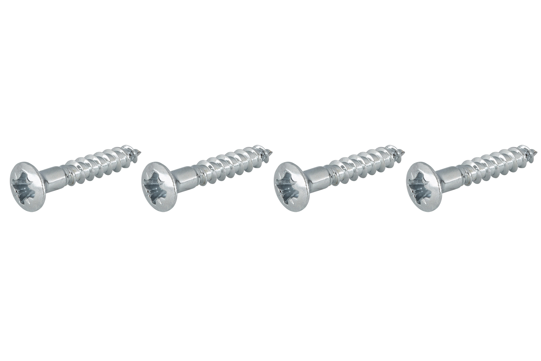 Framus & Warwick Parts - Countersunk Bridge Screw, 3.5 mm x 20 mm, 4 pcs. - Chrome