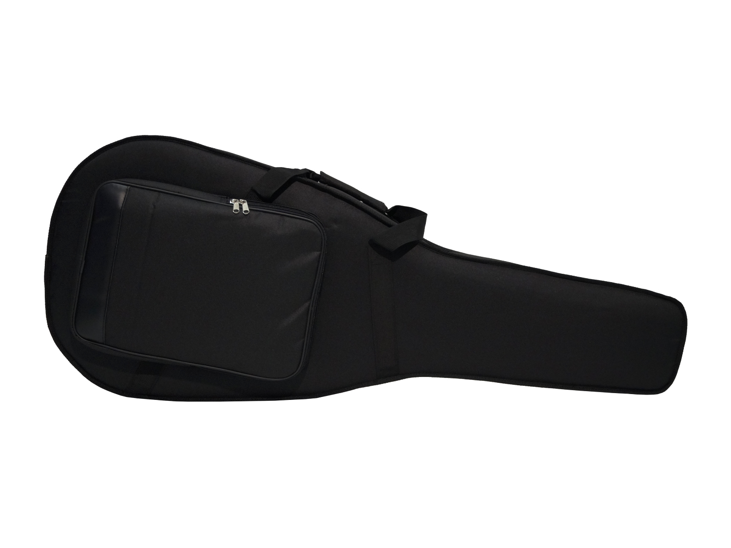 LENZ MBT-900 Etui für Westerngitarre, Polyform, mit Rucksackgarnitur, schwarz
