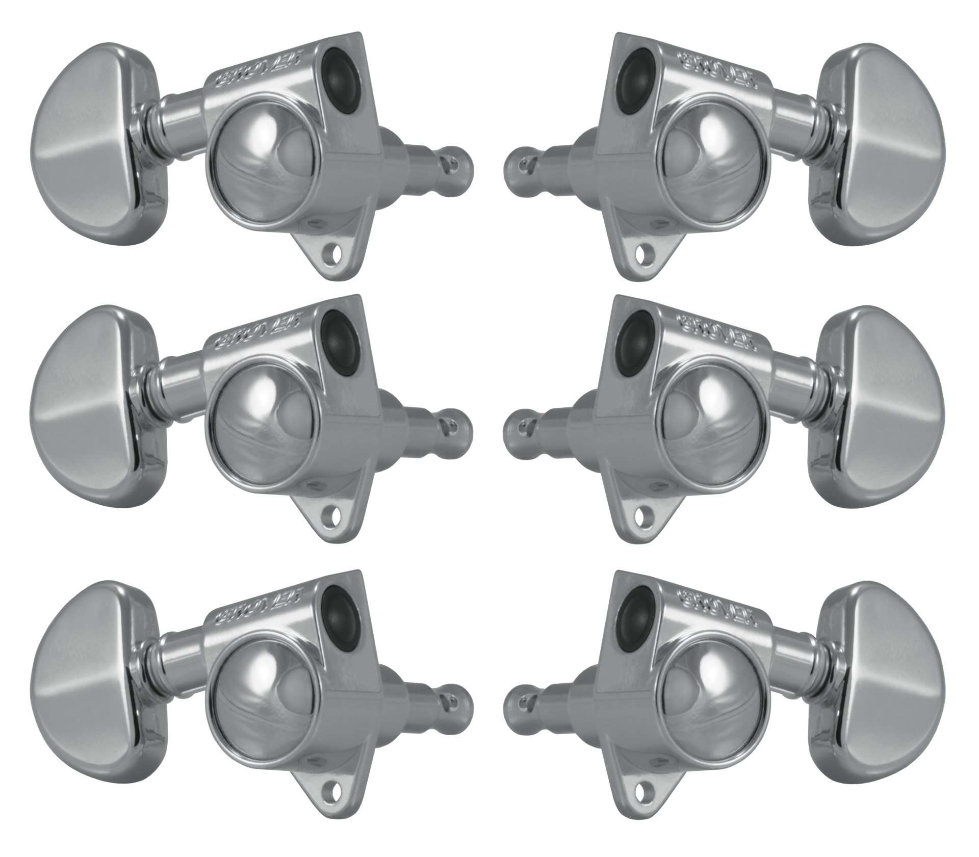 Grover 102-18C Original Rotomatics with 18:1 Gear Ratio - Guitar Machine Heads, 3 + 3 - Chrome