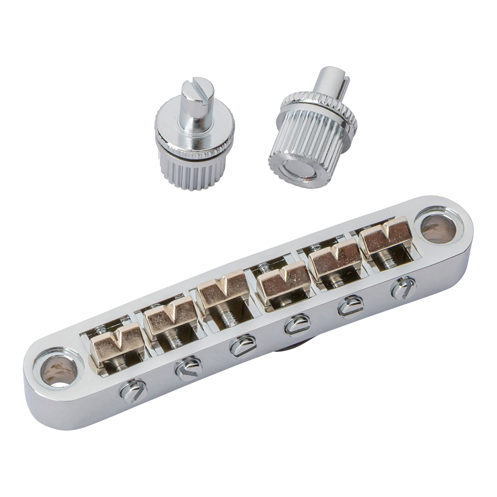 Traveler Guitar - Tune-O-Matic Style Bridge with Embedded Piezo Pickup for Pro-Series Mod-X and EG-1 MOD-X - Chrome