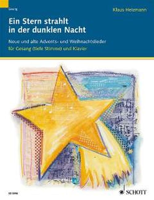 Ein Stern strahlt in der dunklen Nacht - Gesang/tief und Klavier (Orgel)