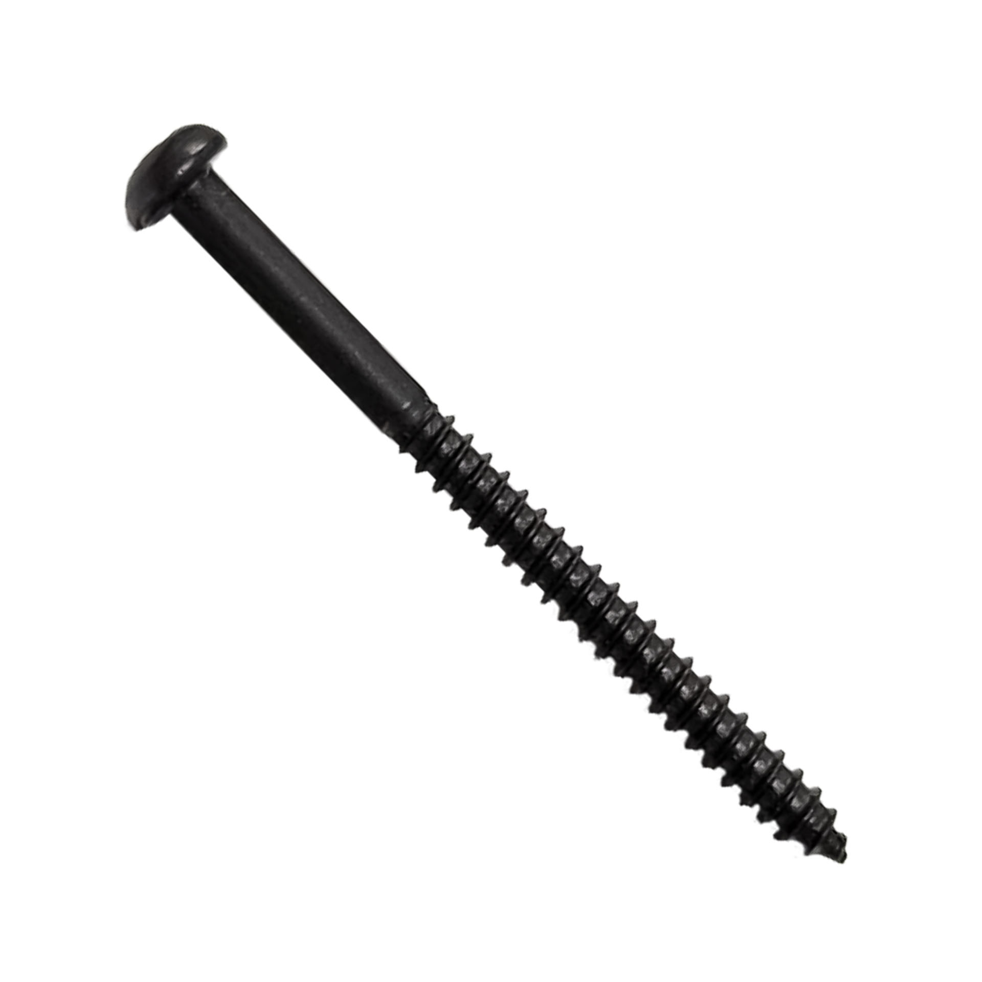 Bartolini Bass Pickup Screw - #4 x 38,1 mm, Pan Head Philips, Wood, Pack of 10 - Black