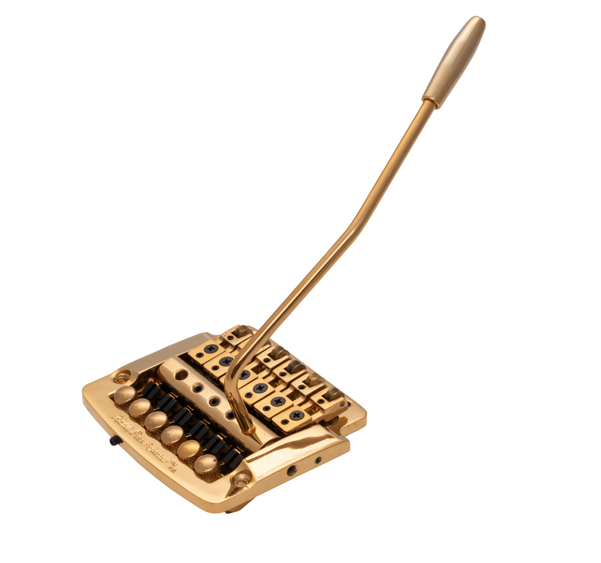 Kahler 2320 - Flat Mount Guitar Tremolo (Brass Cam / Brass Saddles) - Gold