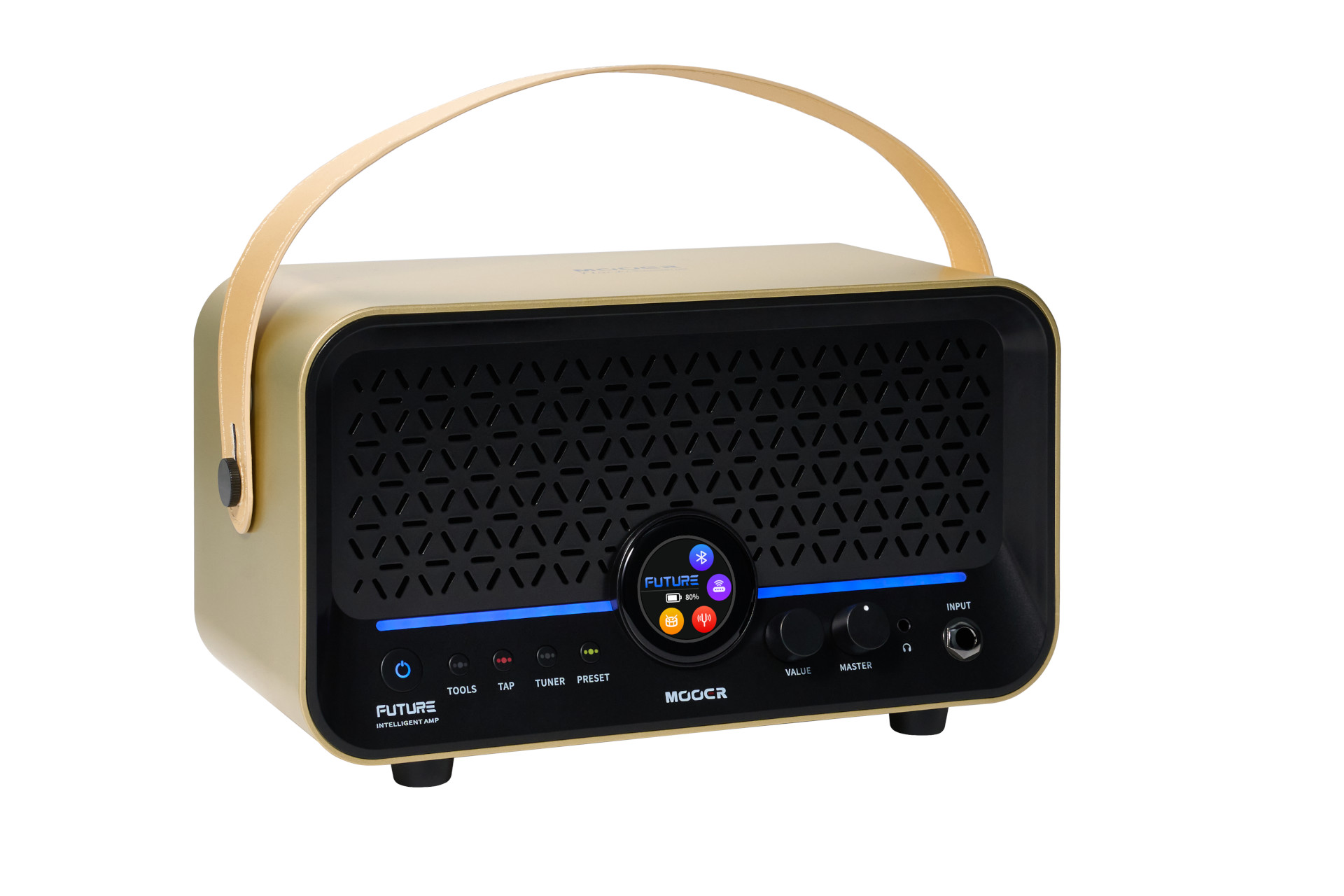 Mooer F15i Li - Multi-Effects & Modeling Guitar Combo, 15 Watt, with Battery - Imperial Gold