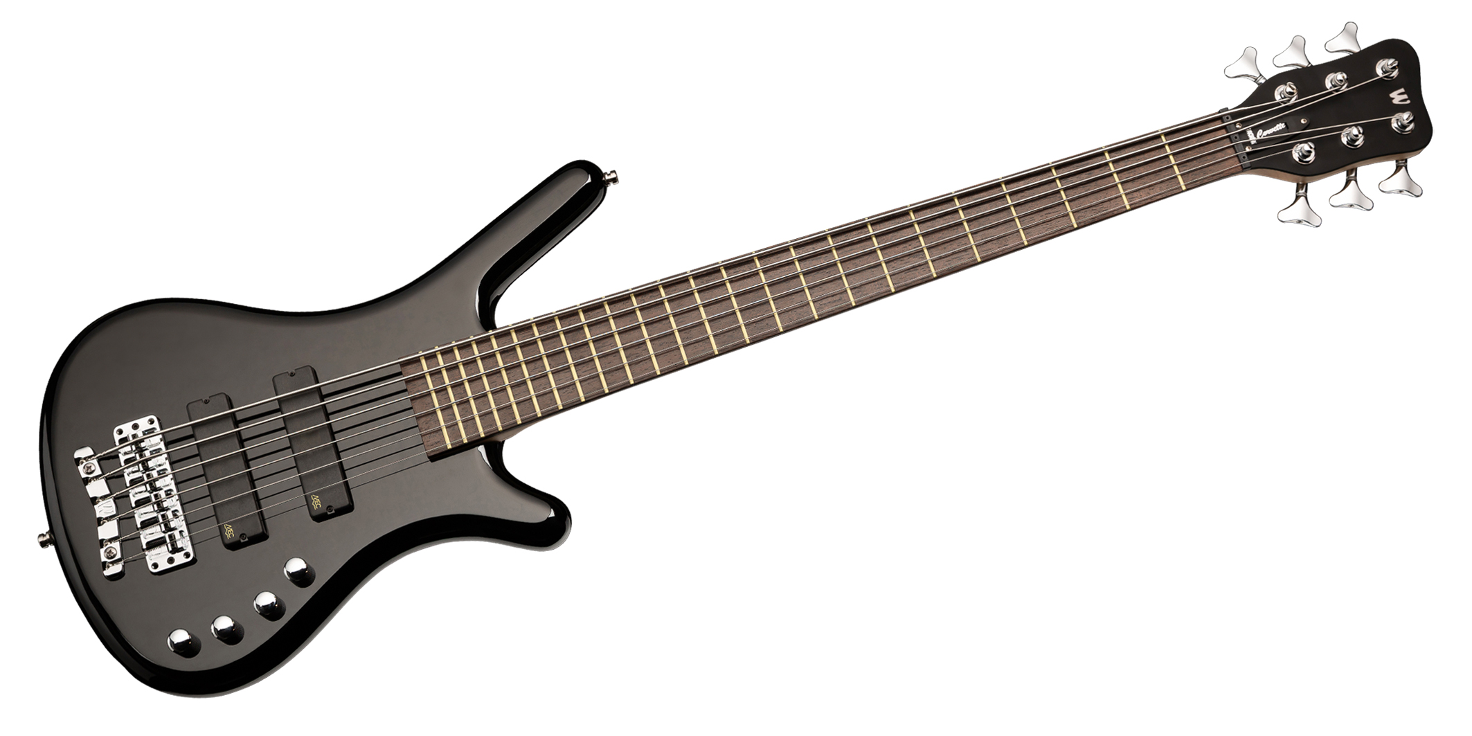 Warwick RockBass Corvette Basic, 6-String - Solid Black High Polish