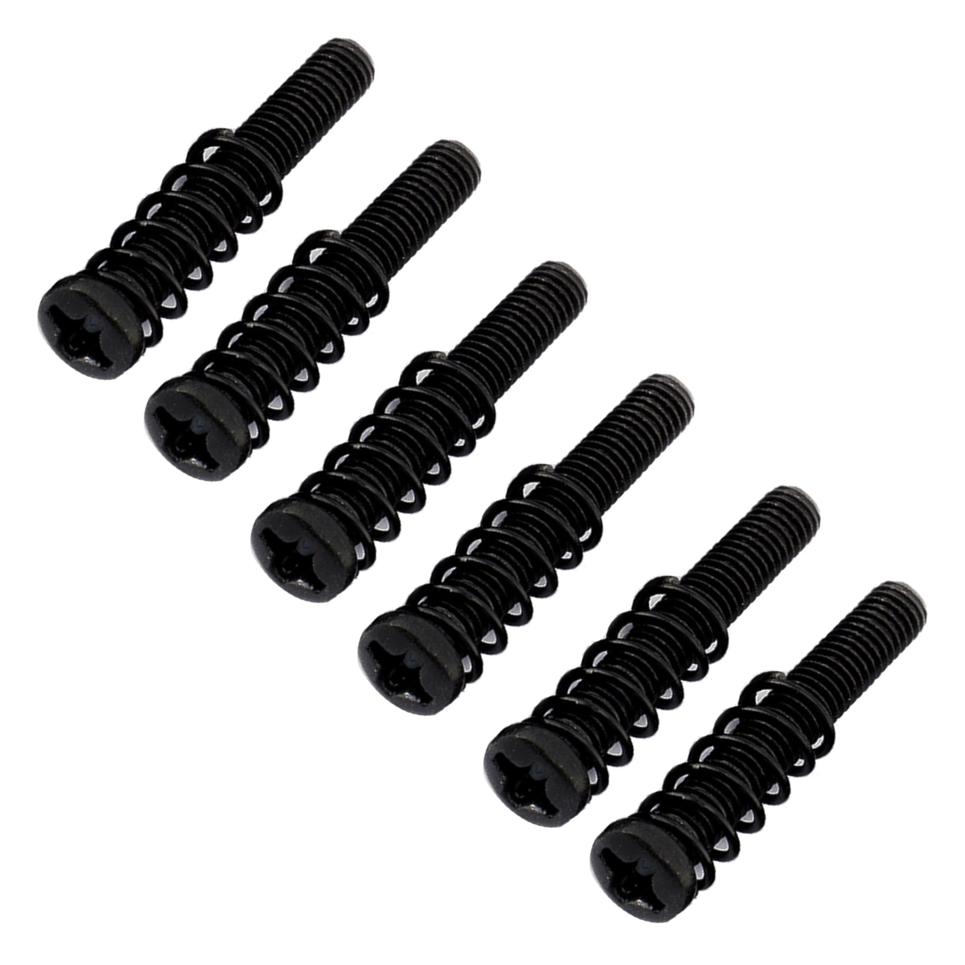Floyd Rose RTSMSSBP - Rail Tail Saddle Mounting Screws with Springs (6 pcs.) - Black