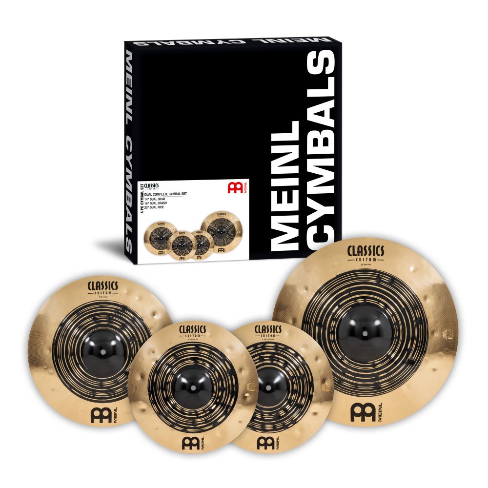 Meinl CCDU141620 Cymbals Classics Custom Dual Complete Cymbal Set - 14" / 16" / 20"