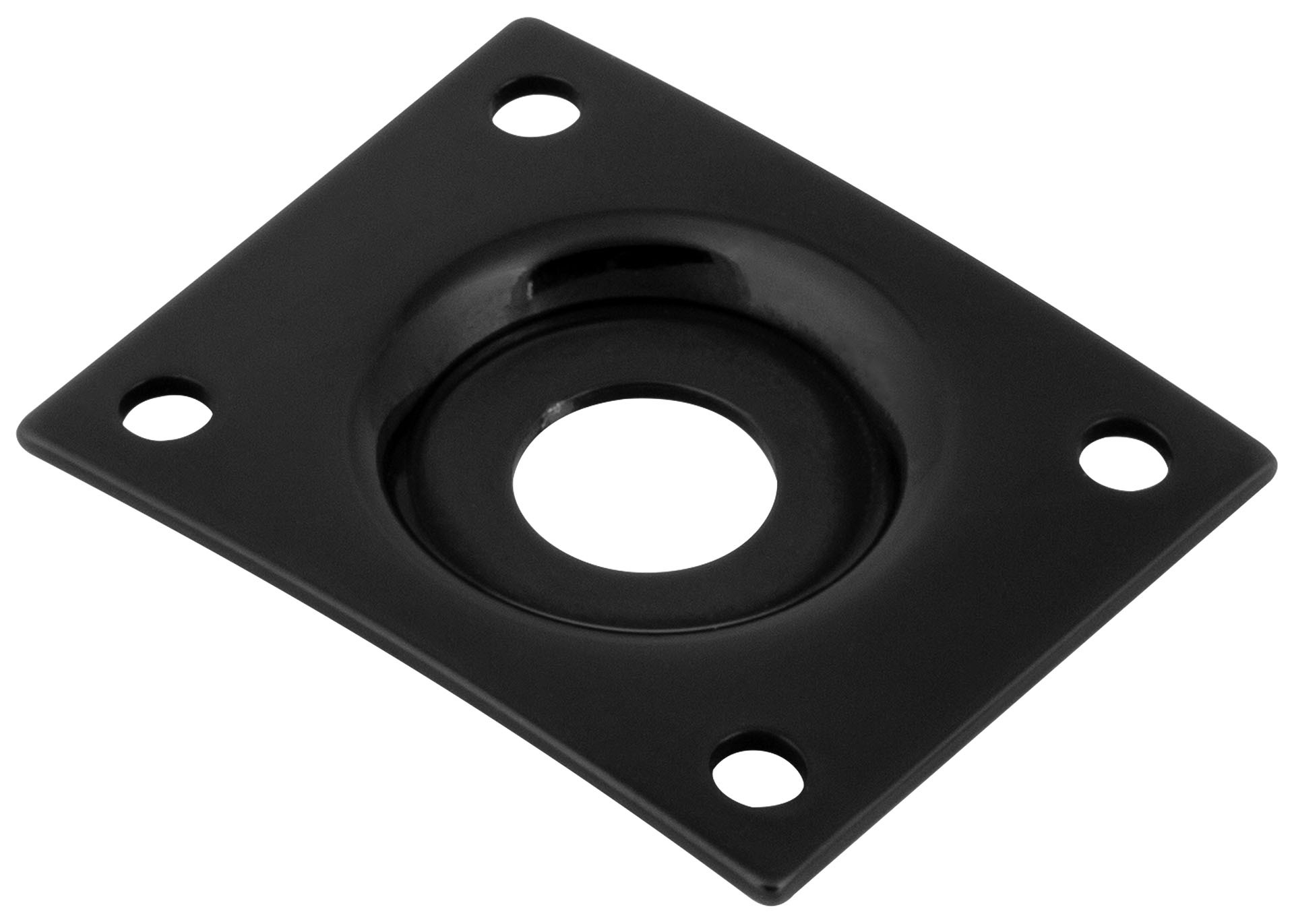 Framus & Warwick Jack Plate, Rectangular - Black
