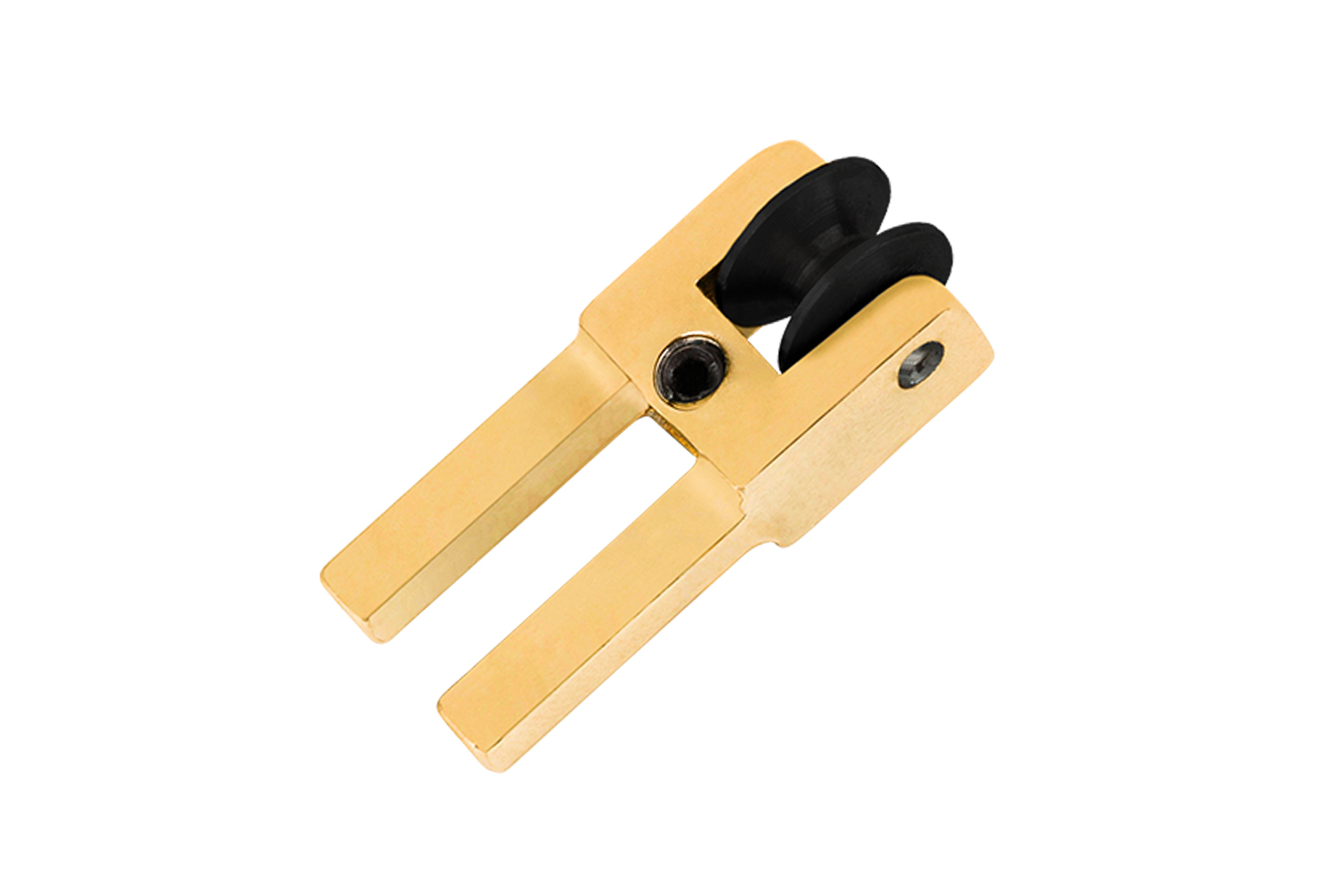 Kahler Guitar Saddle Fork - Wide Teflon Roller, Gold