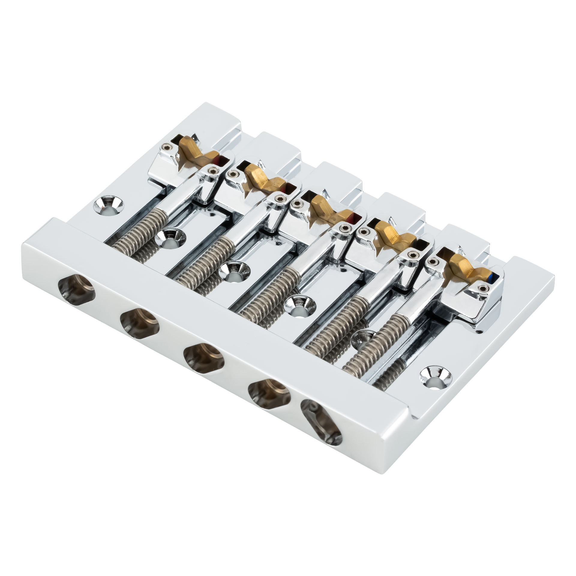HIPSHOT 5 String KickAss Bass Bridge - Mounting Style I - Chrome