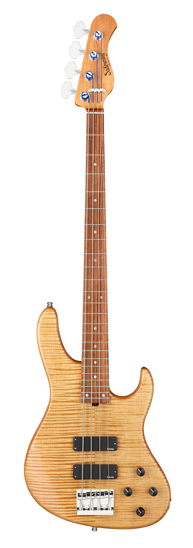 Sadowsky MetroLine Deluxe 24-Fret Modern Bass, Okoume Body, Morado Fingerboard, 4-String - Vintage Tinted Natural Transparent Satin