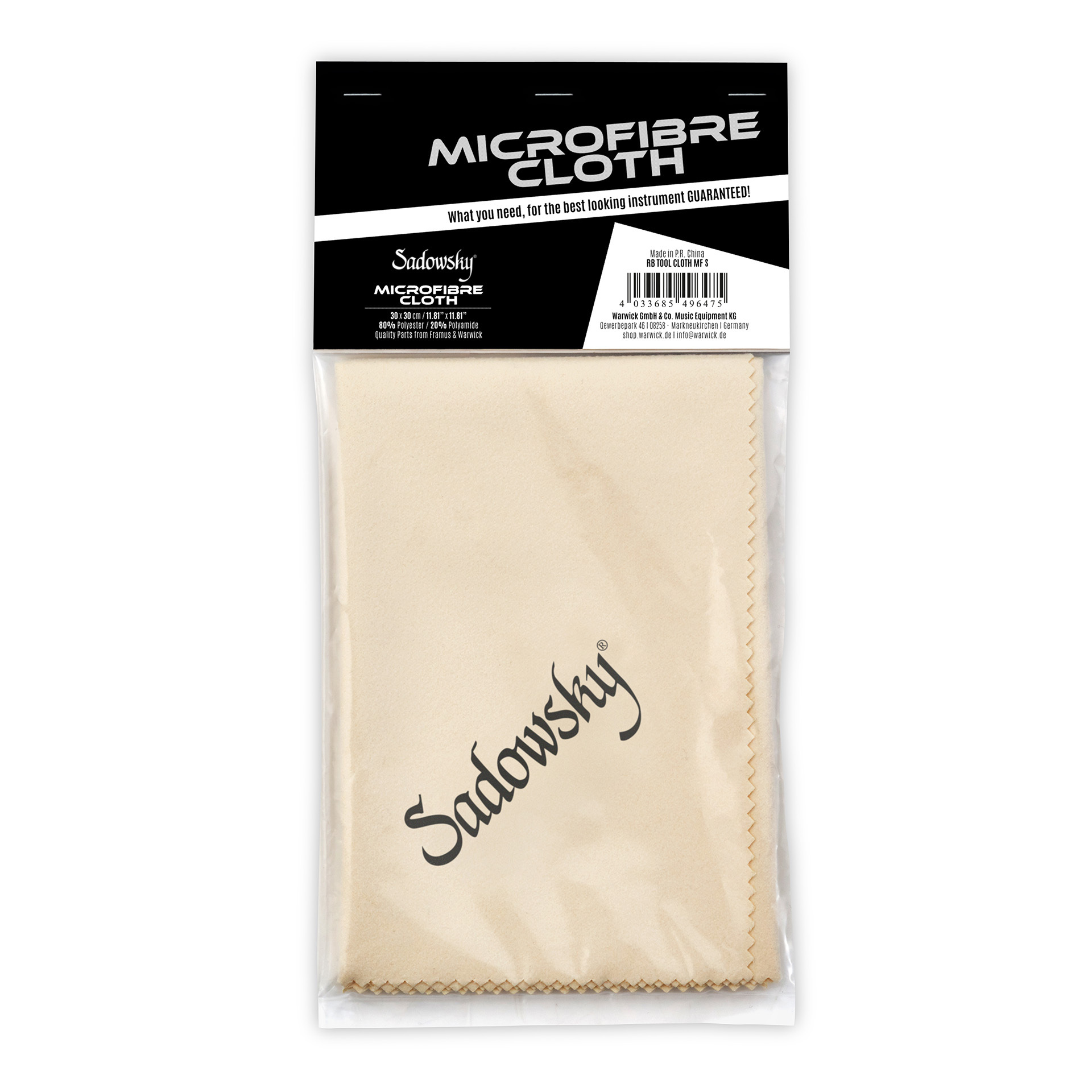 RockCare Microfiber Cloth, Sadowsky Logo Imprint (30 x 30 cm)
