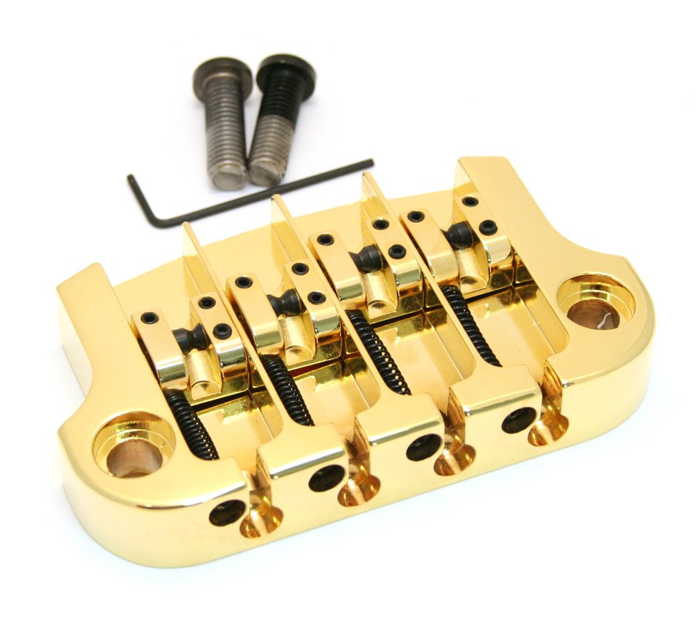 Hipshot Super Tone Bass Bridge - Gold