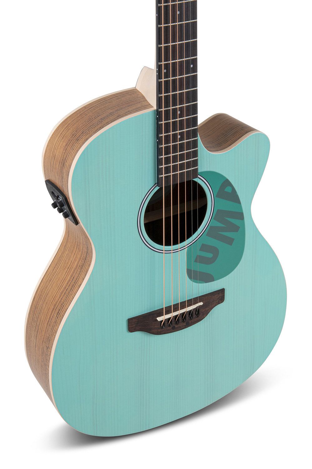 APPLAUSE by OVATION AEO-69-B E-Jump OM Cutaway, Lagoon