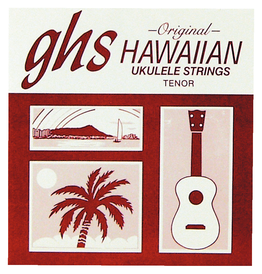 GHS Ukulele Nylon Tie-Ends - H-T10 - Ukulele String Set - Tenor, Black Nylon