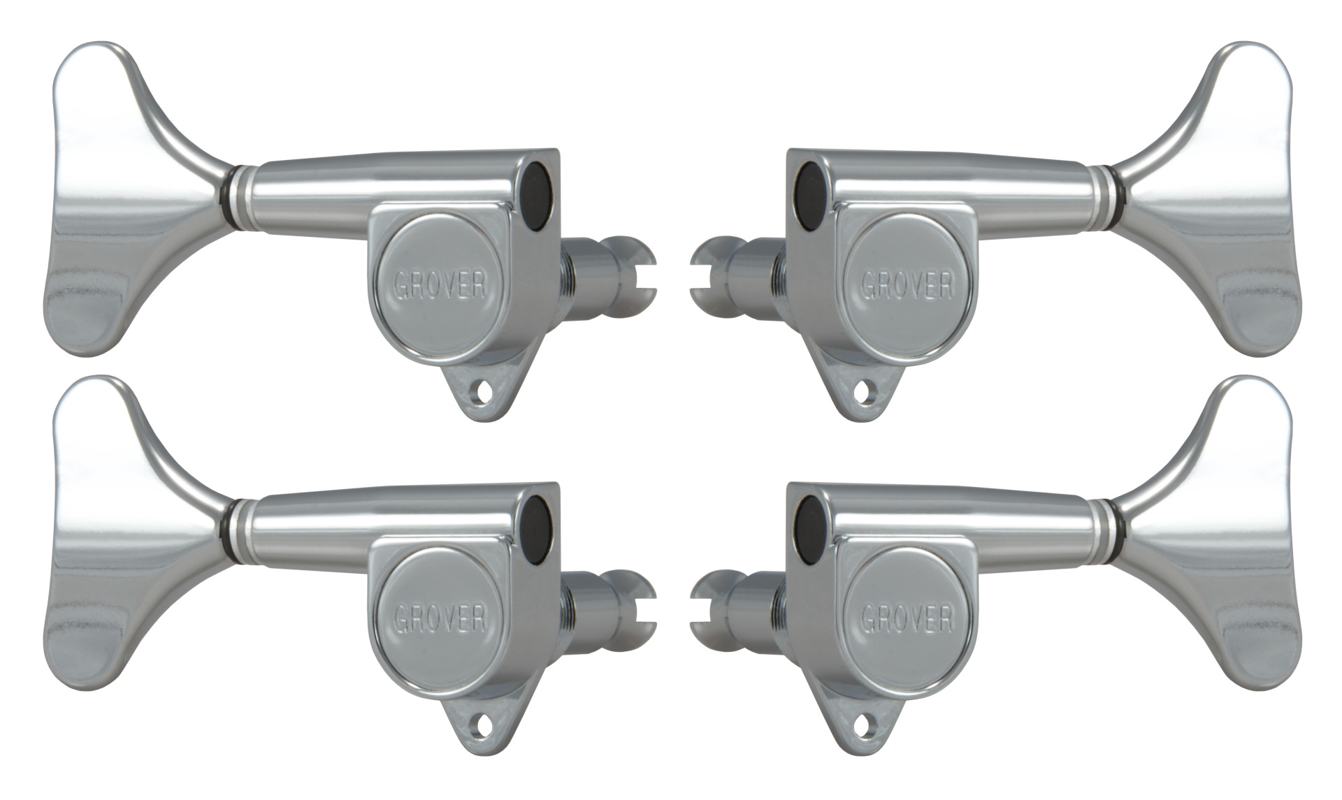 Grover 144C Mini Bass Machines - Bass Machine Heads, 2 + 2 - Chrome