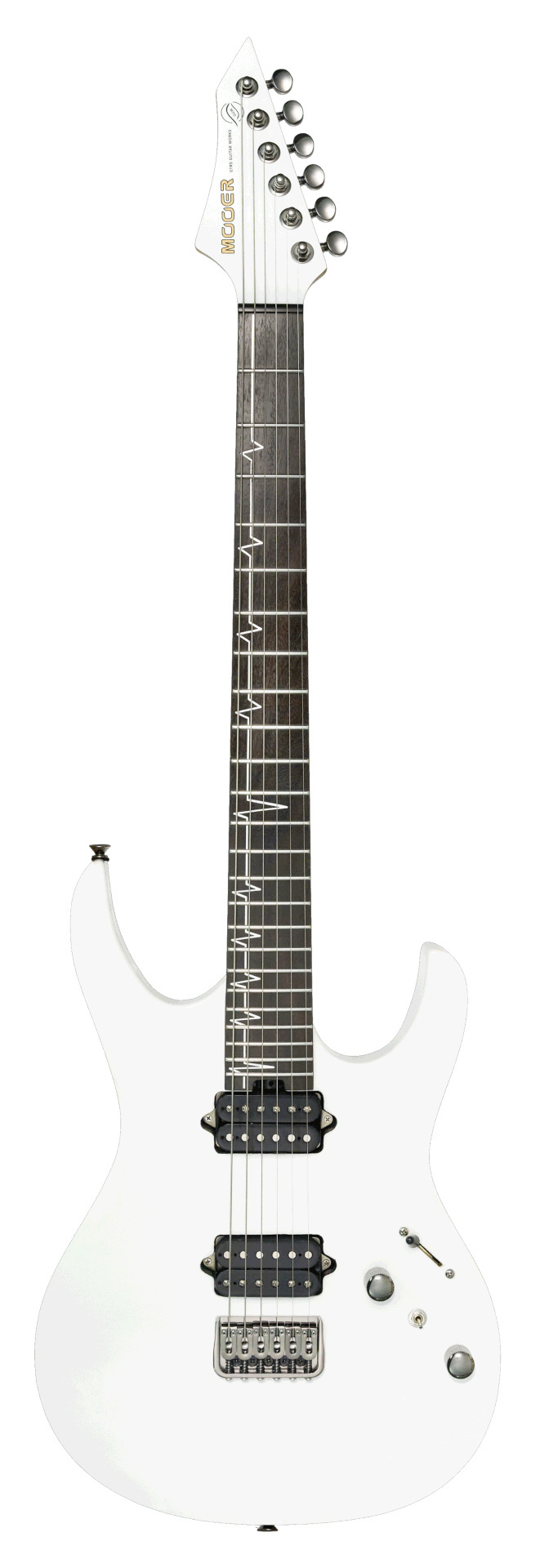 Mooer MMT100 Guitar, Fixed Bridge - Pearl White