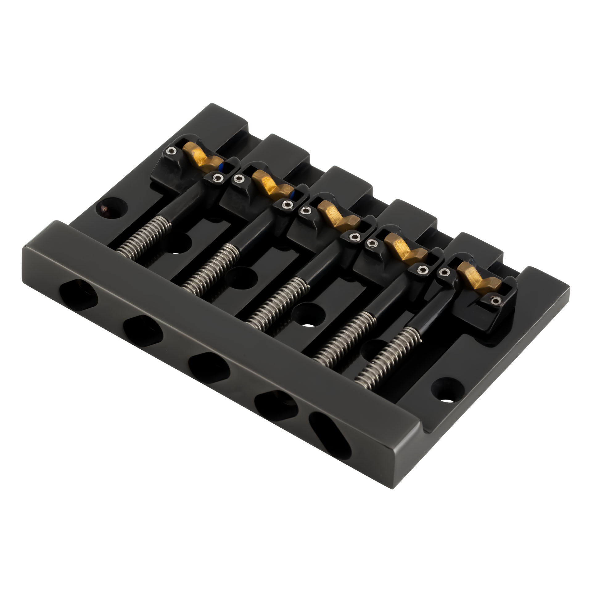 HIPSHOT 5 String KickAss Bass Bridge - Mounting Style I - Black