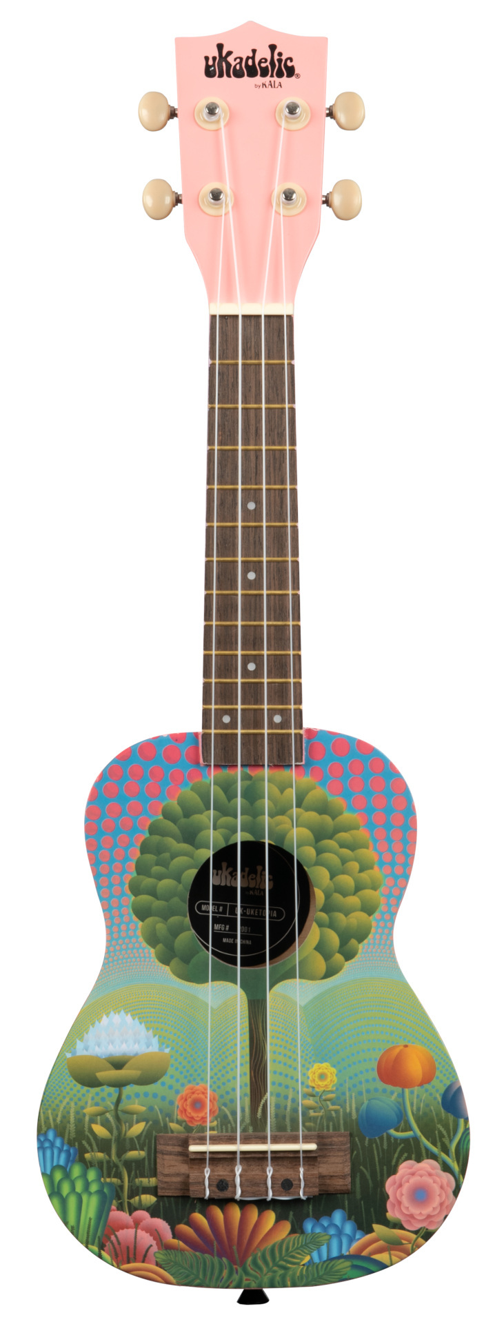 KALA Ukadelic UK-UKETOPIA - Uketopia Soprano Ukulele + Tasche