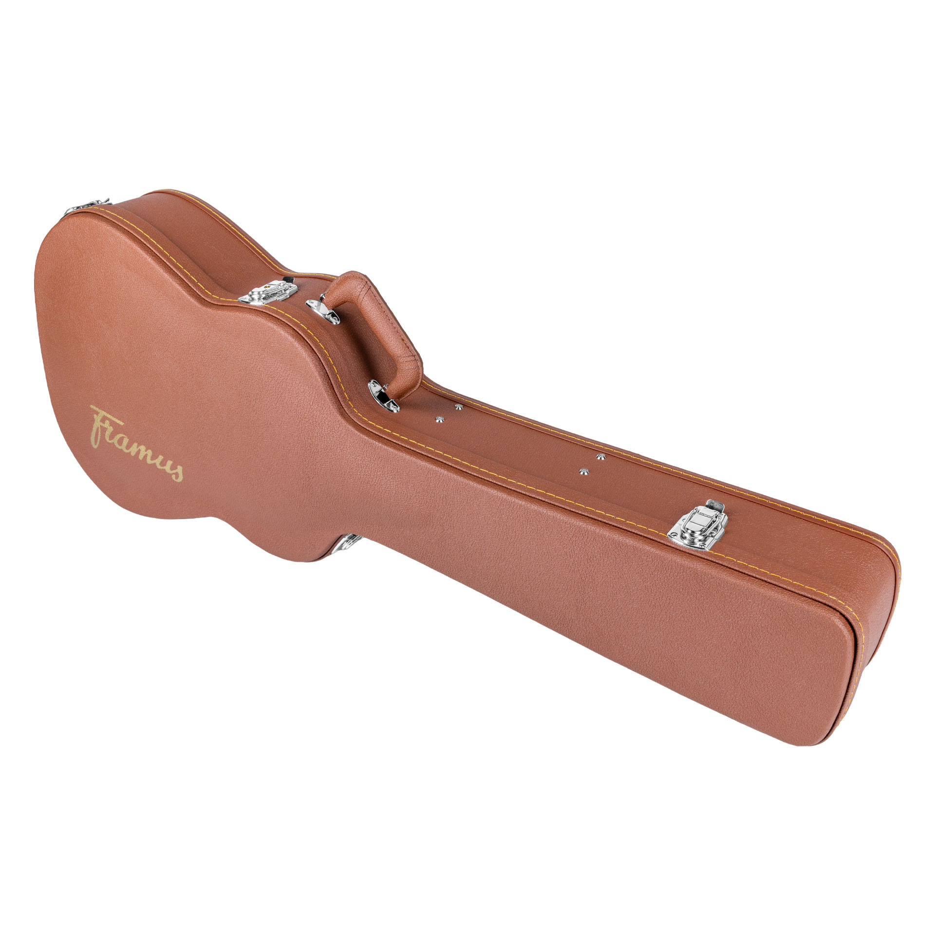 Framus - Acoustic Guitar Hardshell Case (6-String & 12-String Hootenanny), Arched Lid - Brown