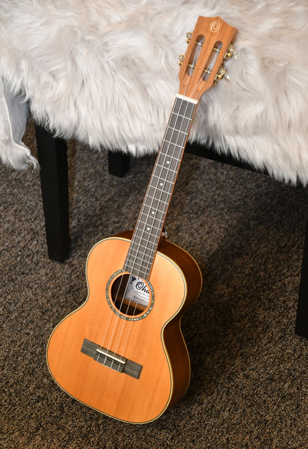 OHANA TK-70-W Tenor Ukulele, Fichte/Walnuss