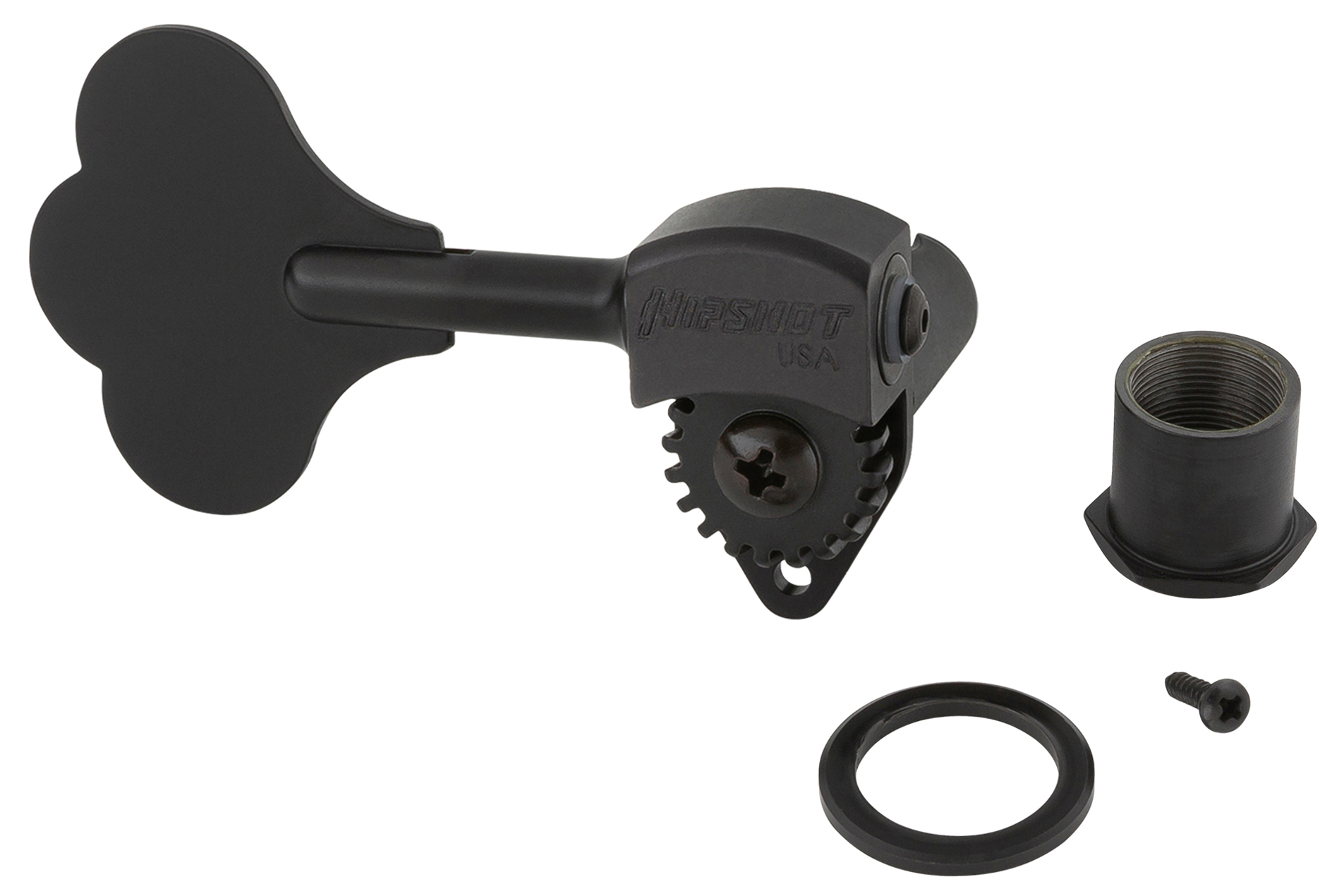Sadowsky/Hipshot - Ultralite Bass Machine Head with Open Gear, Right (Treble) Side - Black