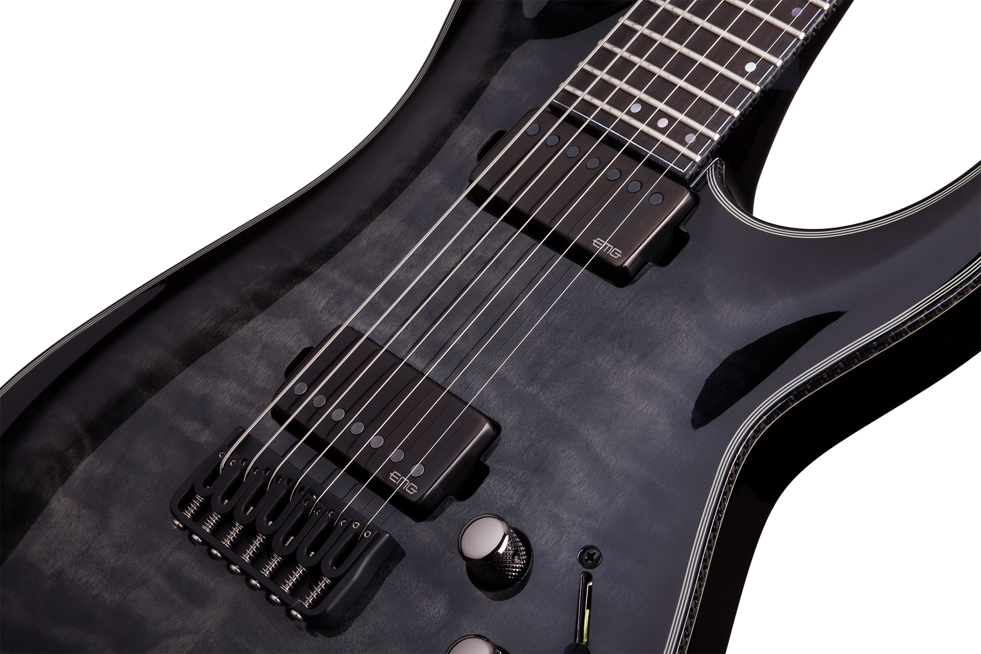 SCHECTER E-Gitarre Hellraiser Hybrid C-7, Trans Black Burst