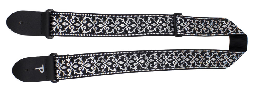 Perri's 6724 Jacquard Gurt, black/white tribal