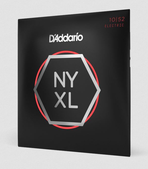 D'Addario NYXL1052 Nickel Wound, Light Top / Heavy Bottom, 10-52, Saiten Satz E-Gitarre