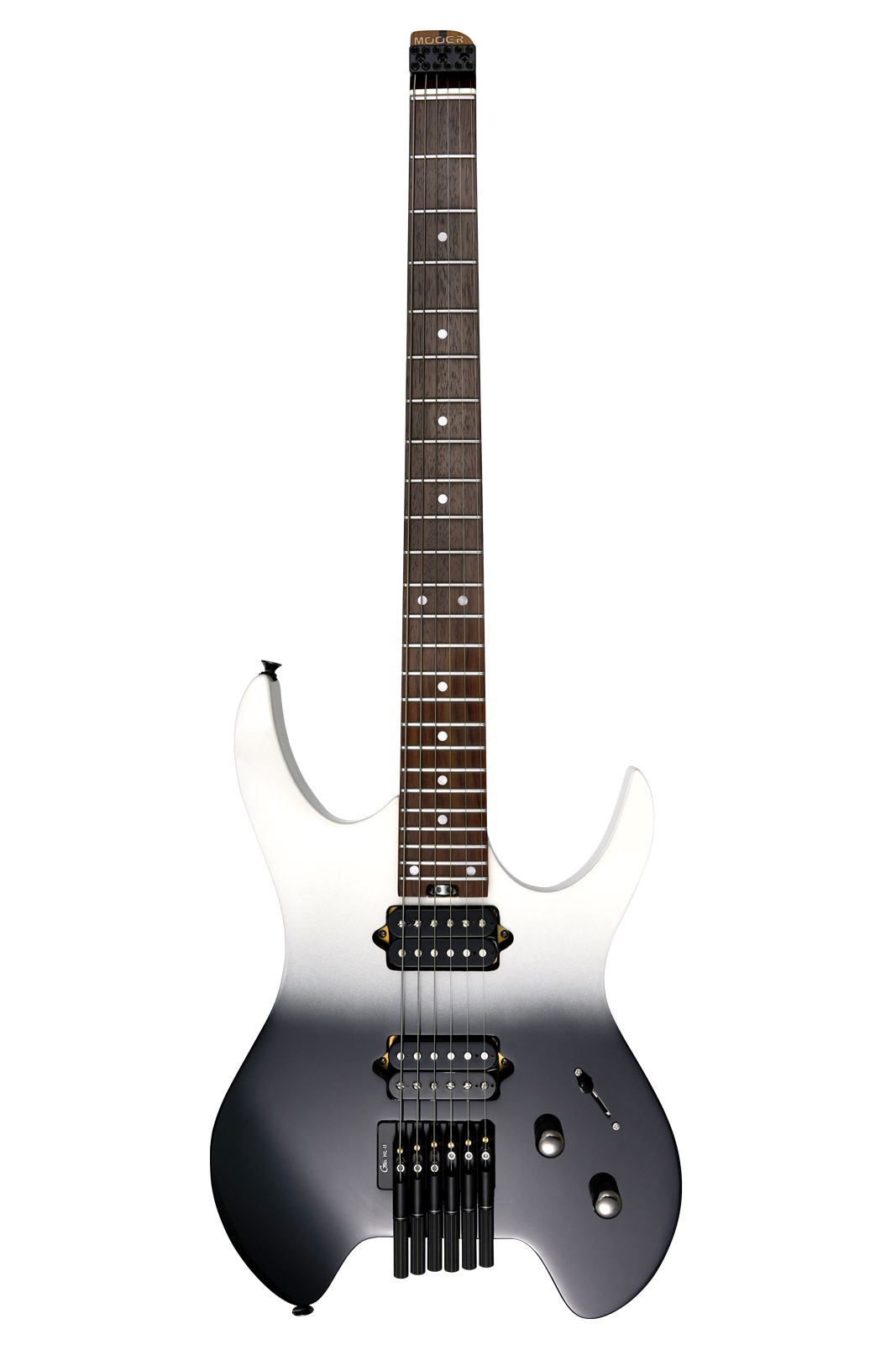 MOOER MHL50 Headless Guitar - Black-White Gradient