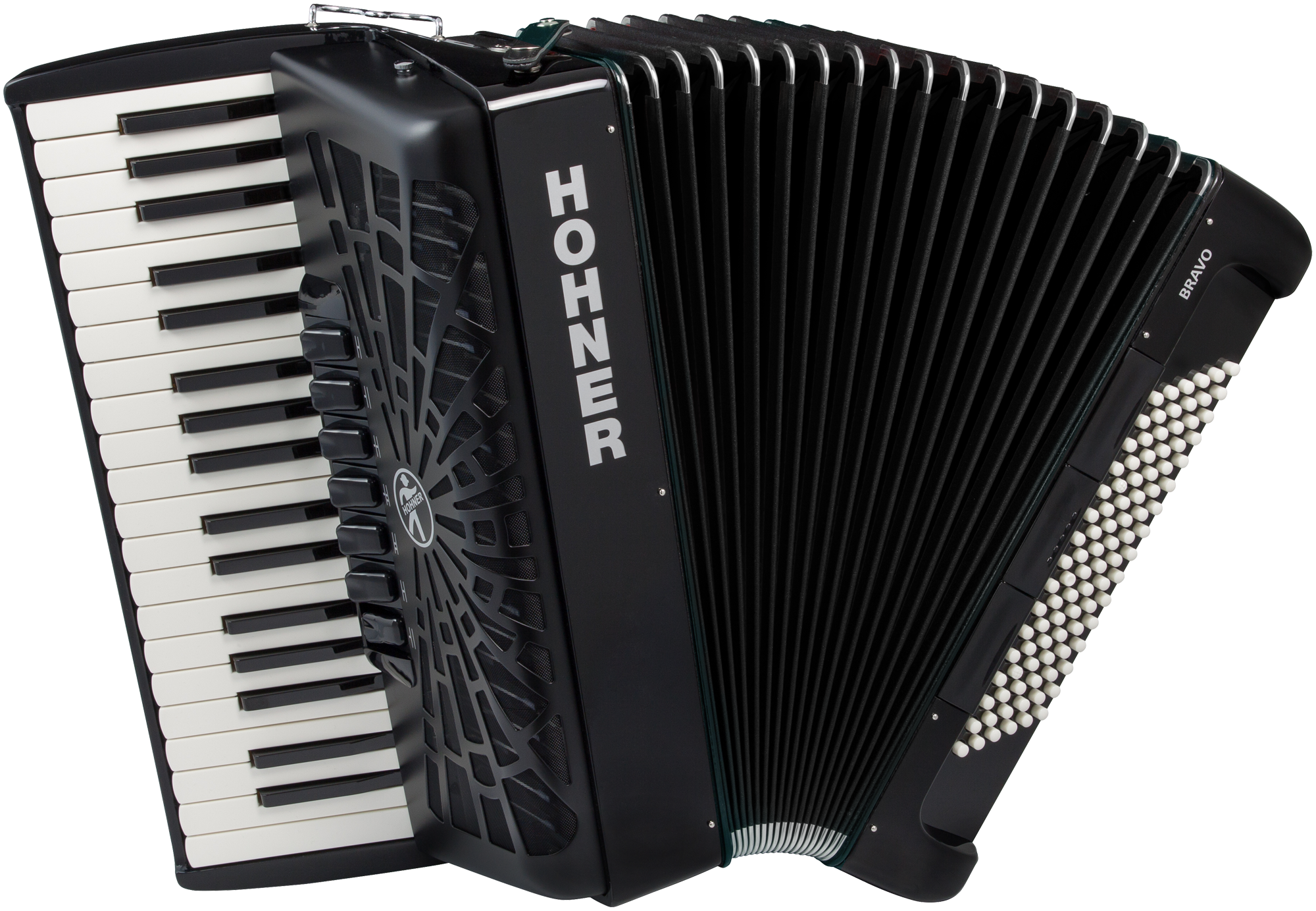 HOHNER Akkordeon Bravo III 96 schwarz silent key