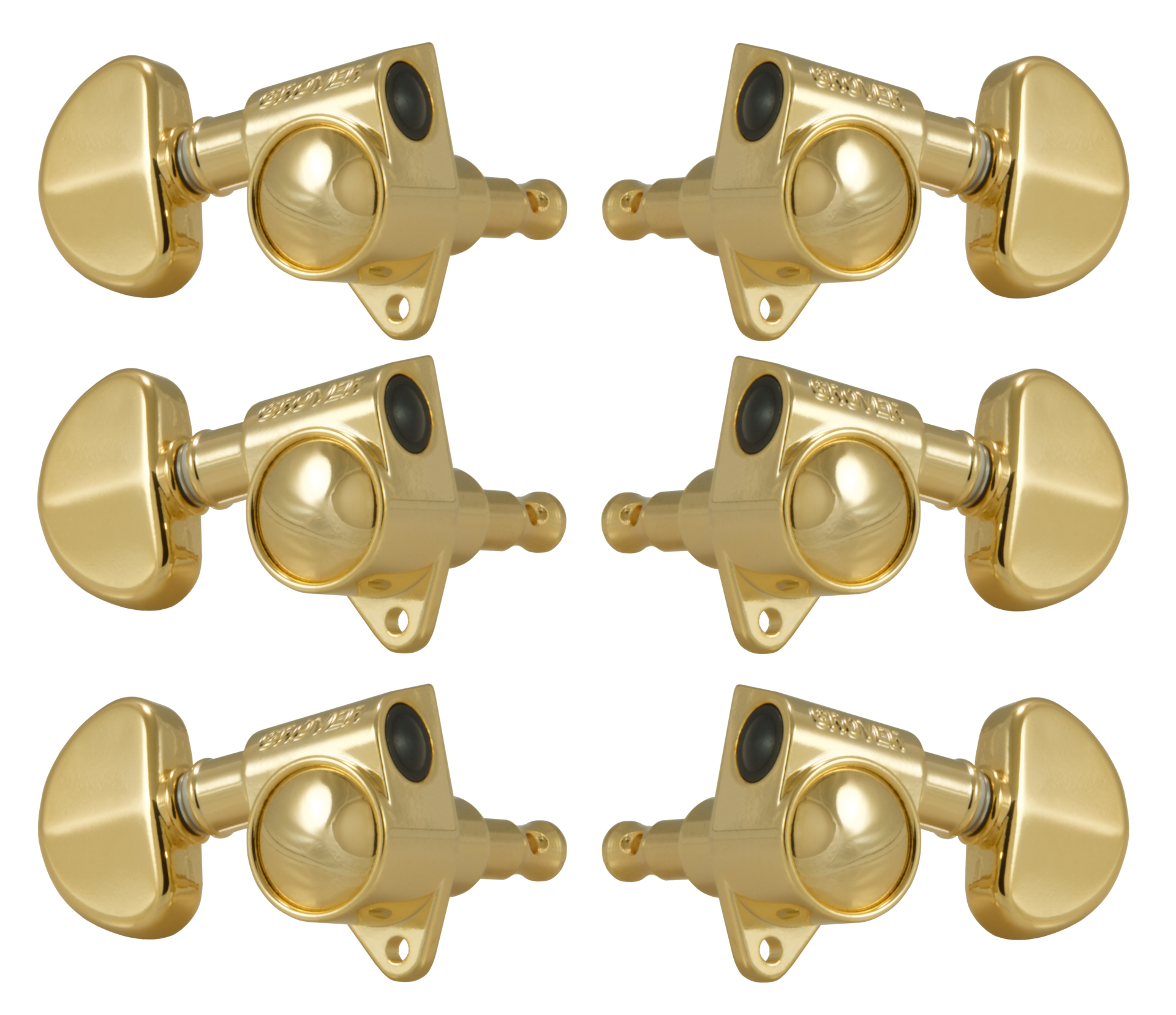Grover 102-18G Original Rotomatics with 18:1 Gear Ratio - Guitar Machine Heads, 3 + 3 - Gold
