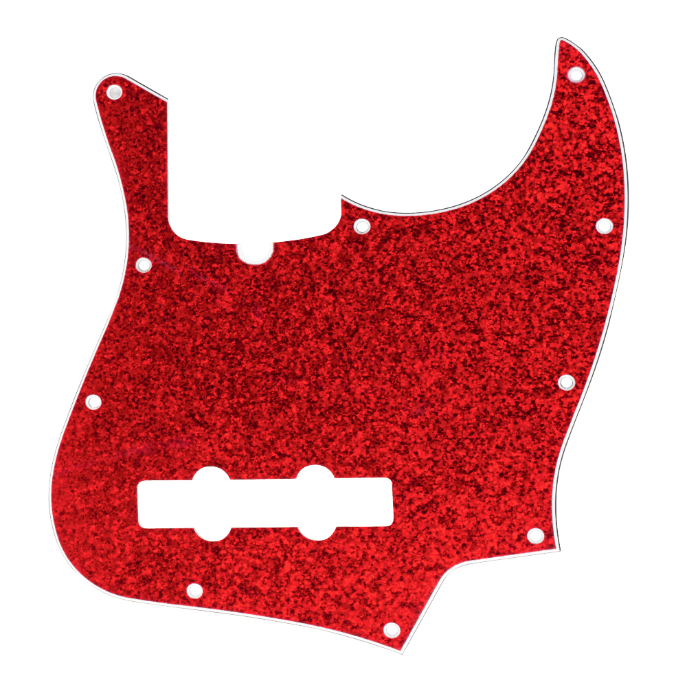 D'Andrea J-Bass Pickguard (DPP JB RDS), Red Sparkle